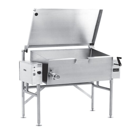 AccuTemp ALTES-30 30 gal. Tilt Skillet - Open Base, Spring Assisted Lid, 240v/3ph