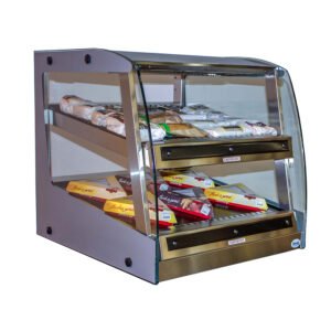 SandenVendo HFOD48002 51 1/2" Self Service Countertop Heated Display Case - (2) Shelves, 208-240v/1ph