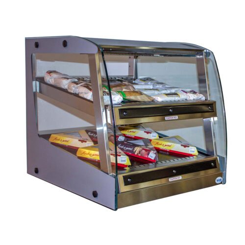 SandenVendo HFOD48002 51 1/2" Self Service Countertop Heated Display Case - (2) Shelves, 208-240v/1ph