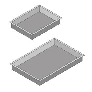 Rational 6014.1102 Full Size Gastronorm Container for Combi Ovens, Granite Enameled
