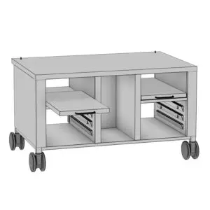 Rational 60.31.317 Mobile Equipment Stand for 2-XS, Cabinet Base Rational 60.31.317 Mobile Equipment Stand for 2-XS, Cabinet Base