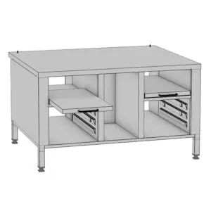 Rational 60.31.319 Stationary Equipment Stand for 2-S, Cabinet Base Rational 60.31.319 Stationary Equipment Stand for 2-S, Cabinet Base