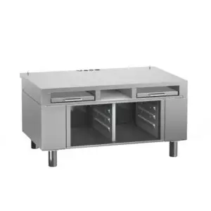 Rational 60.31.326 Stationary Equipment Stand for 2-XS, Open Cabinet Base & Pull Out Shelves Rational 60.31.326 Stationary Equipment Stand for 2-XS, Open Cabinet Base & Pull Out Shelves
