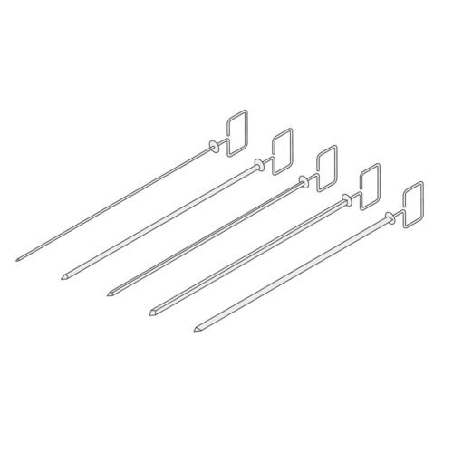 Rational 60.72.414 Full Size Grill/Tandoori Frame/Skewer Set